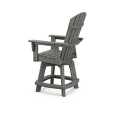 Nautical Curveback Adirondack Counter chairs with connecting table - Sand
